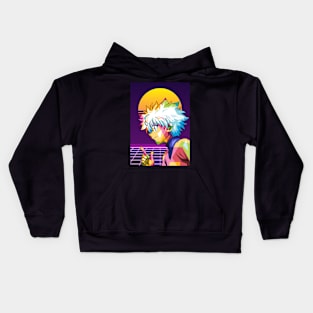 anime retro pop art Kids Hoodie